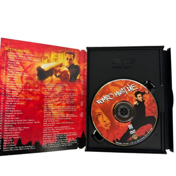 Romeo Must Die Jet Li Aaliyah Warner Bros Action Romance Martial Arts DVD 2000 - Picture 3 of 7